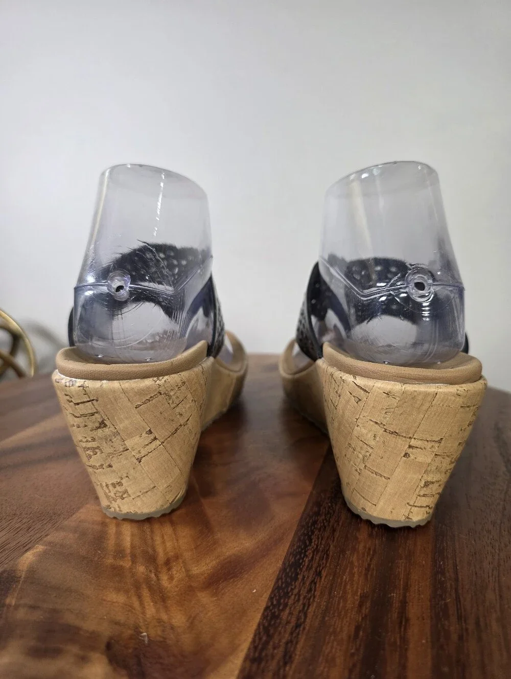 Skechers Cali Beverlee Pier Stroll Wedge Sandals Black Size 10 Like New